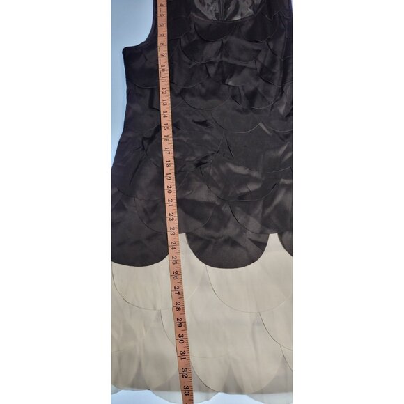 RYU Anthropologie Dress Cóctel  With Ruffles in Sleeveless Petals in Black S - Picture 9 of 11